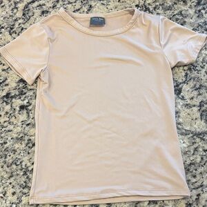 Olivia Rae Light Beige Short Sleeve Tee XS